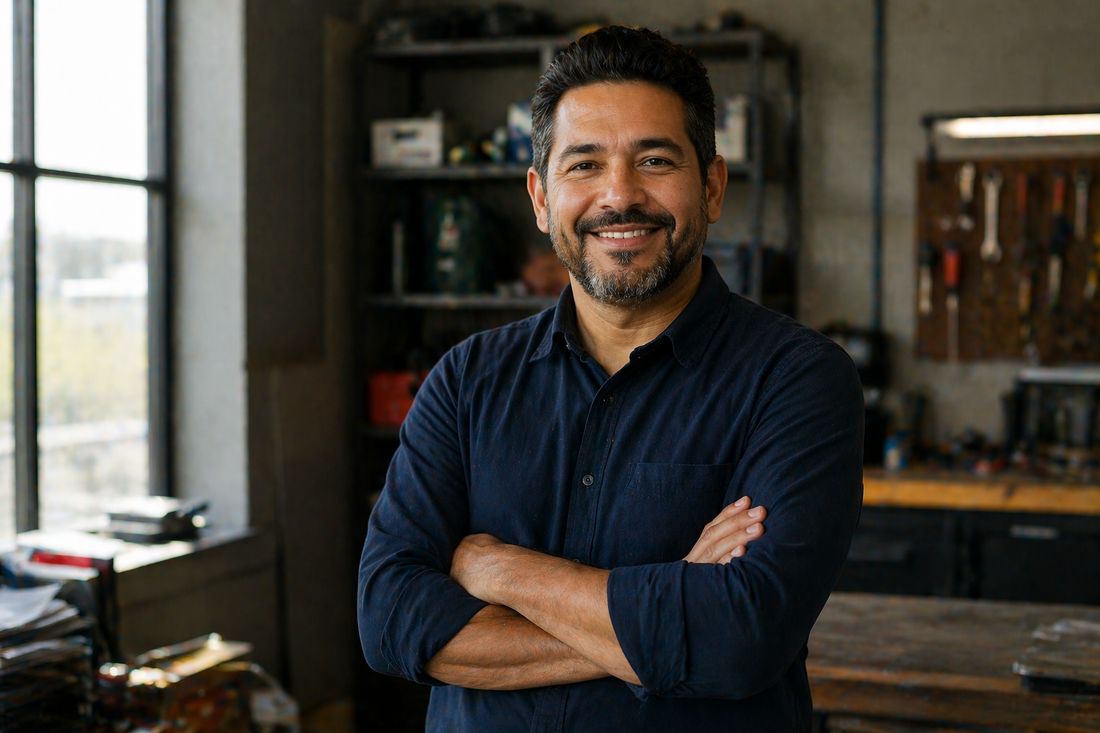 A business owner confident in a process that now runs without him